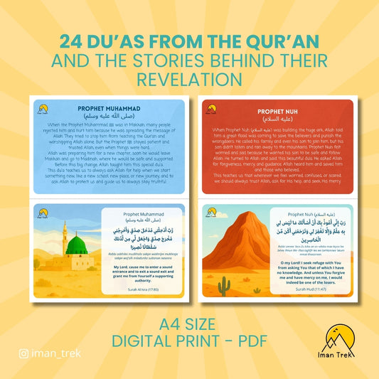 24 Prophetic Stories and Dua Flashcards