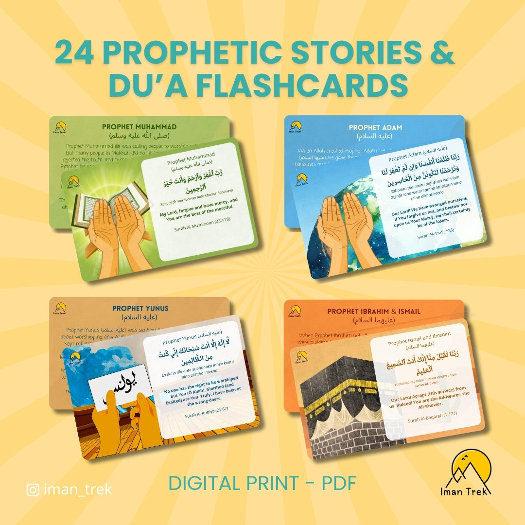 24 Prophetic Stories and Dua Flashcards