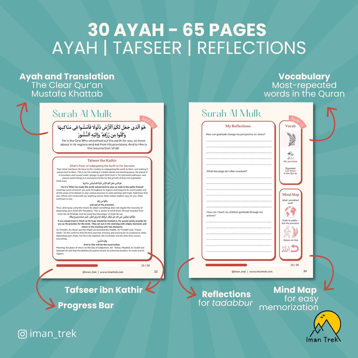 Surah Al Mulk - Hifdh Journal for Adults