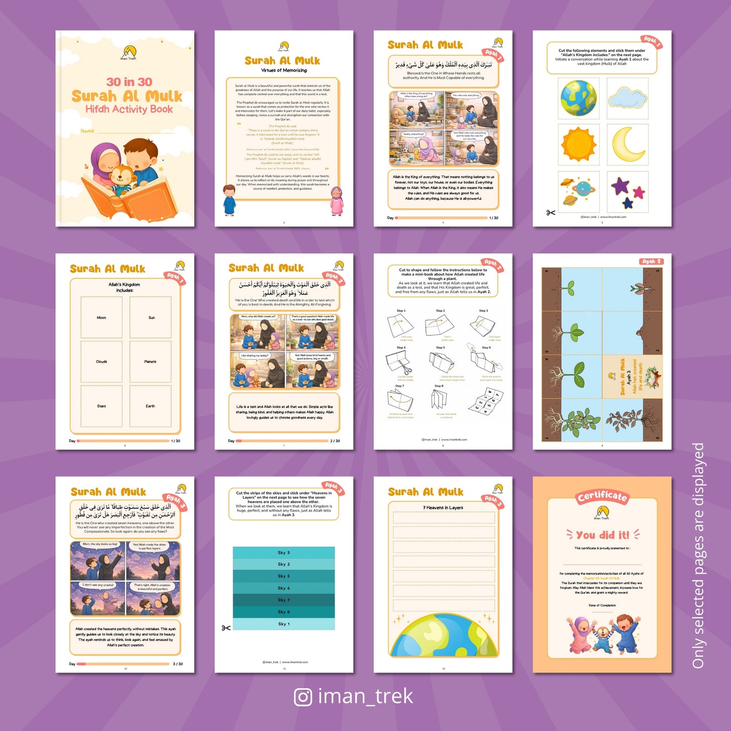Pro+ Package: Surah Al Mulk Hifdh Journal for Adults + Hifdh Activity Book for Kids